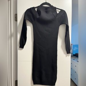 NWT! Black knit mini dress